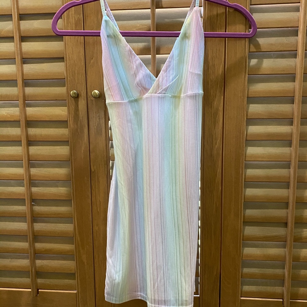 Superdown Rainbow Mini Dress